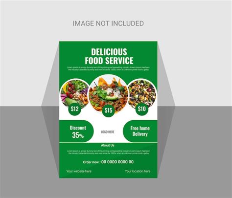 Premium Vector Modern Food Flyer Template