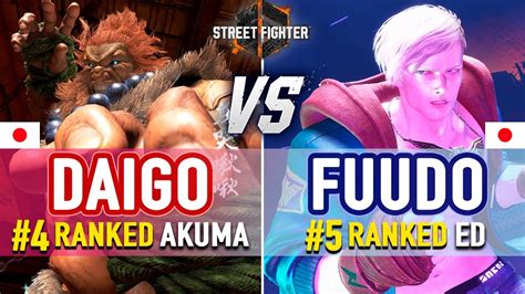 SF6 Daigo 4 Ranked Akuma Vs Fuudo 5 Ranked Ed SF6 High Level