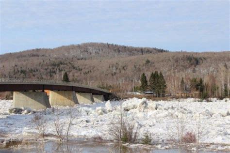 Massive Ice Jam In St John River Has Allagash Residents On Alert Ice