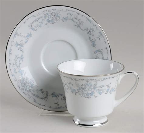 Fascination Footed Cup Saucer Set By Noritake Replacements Ltd