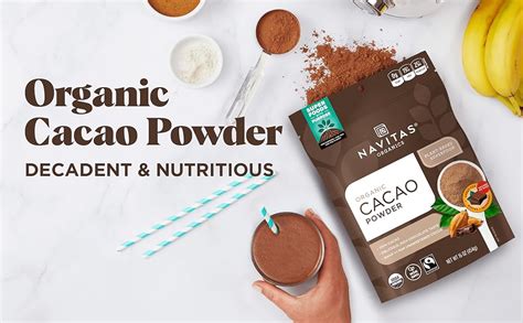 Navitas Organics Cacao Powder 8oz Pouch Packaging May Vary Amazon