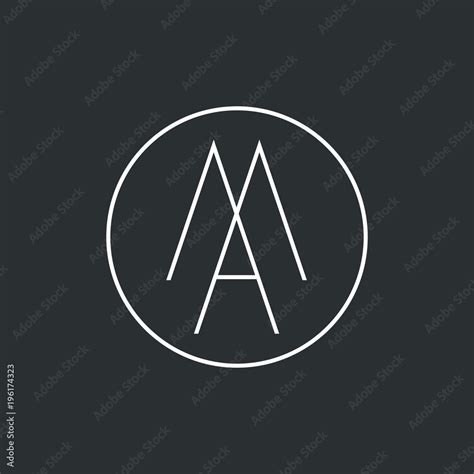 unique creative simple fashion brands black  white ma  initial