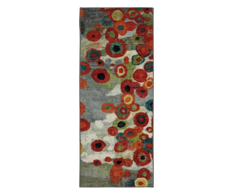 Mohawk Mohawk Tossed Floral Orange And Multi Color Area Rug Big Lots