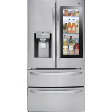 LG WiFi Enabled InstaView 27.8-cu ft 4-Door French Door Refrigerator ...