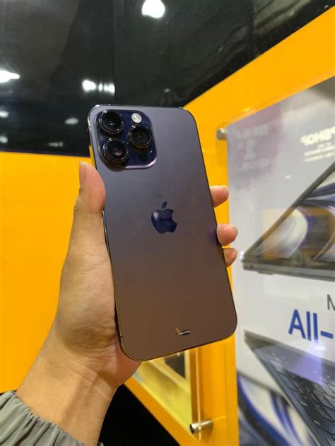 IPhone 14 Pro Max 256GB Deep Purple Ex Garansi Resmi IBox Fullset