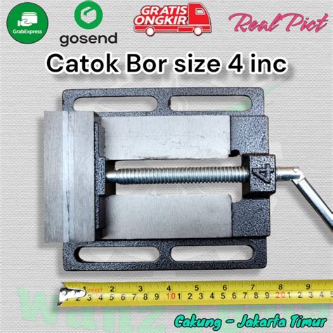 Jual Catok Ragum Tanggem Vise Bor Duduk Inch Mm Shopee Indonesia