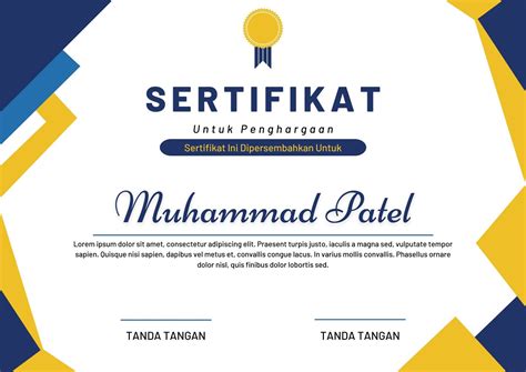 Template Sertifikat Panitia