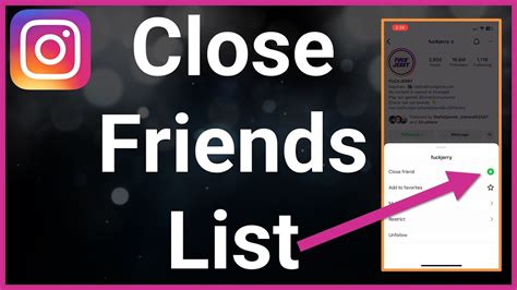 How To Add Or Remove Someone From Close Friends List On Instagram Youtube