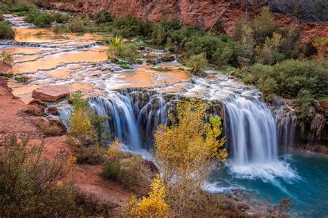 Fonds Decran Usa Chute Deau Parc Grand Canyon Havasupai Arizona Gorge