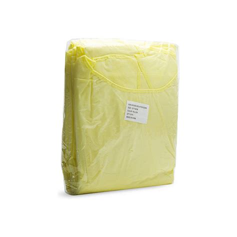 Medical Hospital Set Disposable Xl Size Sms Yellow Isolation Gown