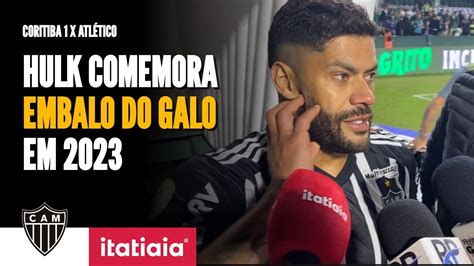 HULK VIBRA VITÓRIA DO ATLÉTICO EM CURITIBA ZONA MISTA PÓS JOGO