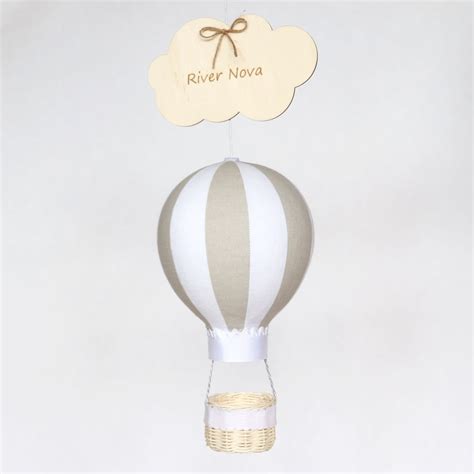 Personalised Hot Air Balloon Baby Room Decor Made In Ireland Cuando