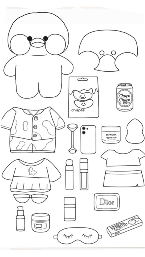 Paper Duck para Imprimir & Colorir: 12 Desenhos Exclusivos para a ...