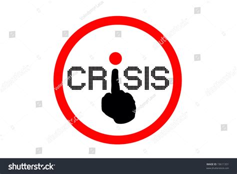 crisis symbol stock photo  shutterstock