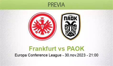 Pronóstico Eintracht Frankfurt PAOK