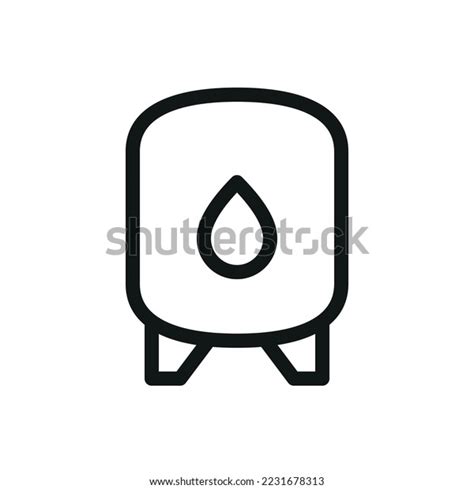 Water Heater Expansion Tank Isolated Icon Stock Vector Royalty Free