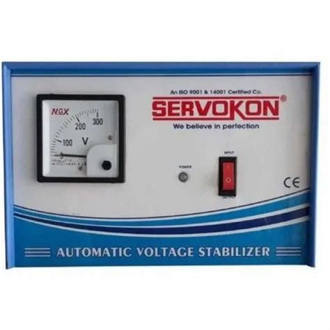 Single Phase 4 Kva Servokon Automatic Voltage Stabilizer Wall Mounting