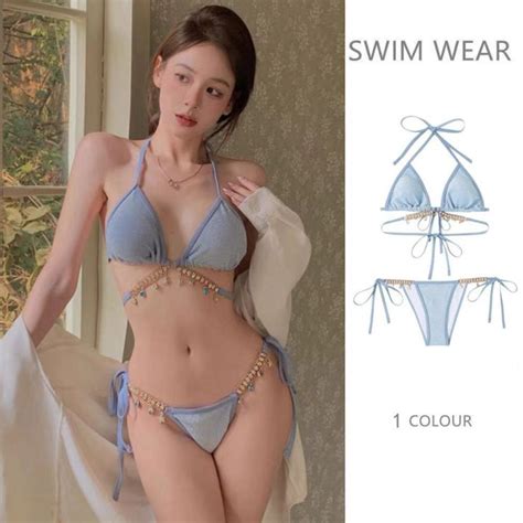 สงดวน จากกทมบกน Bikini เซกซ ชดวายนำ เสอพรอมกางเกง Lazada co th
