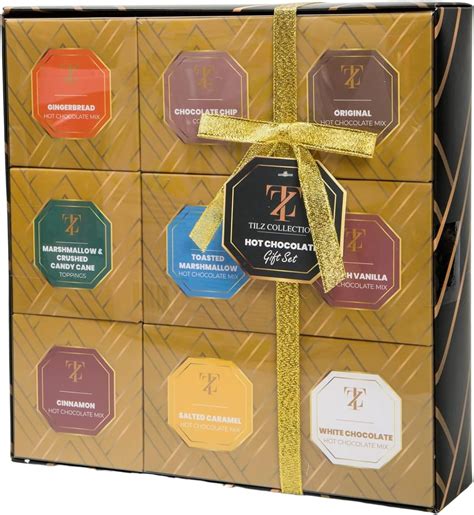 Hot Chocolate Gift Set Pack Instant Hot Chocolate Stations Salted Caramel White Chocolate