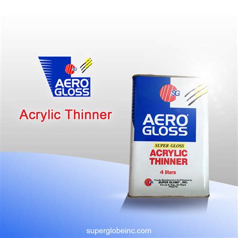 Aero Gloss Hi Gloss Acrylic Thinner Super Globe Inc
