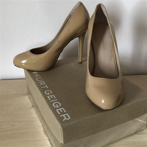 Kg Kurt Geiger Nude Patent Leather Heels Size Depop