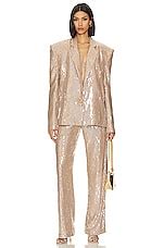 Bronx And Banco Capri Nude Sequin Blazer In Nude REVOLVE
