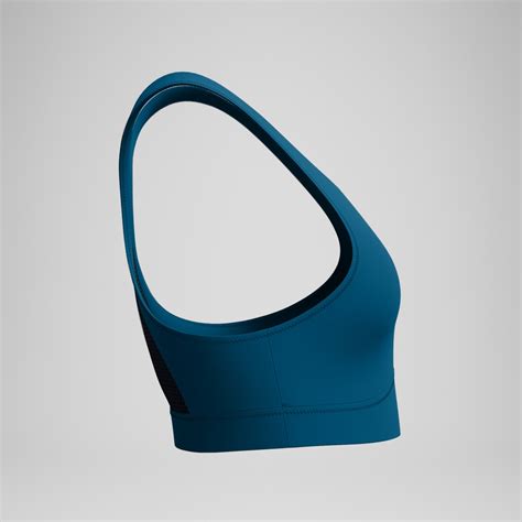 Women S Solid Highneck Mesh Bikini Top Dark Teal Speedo UK