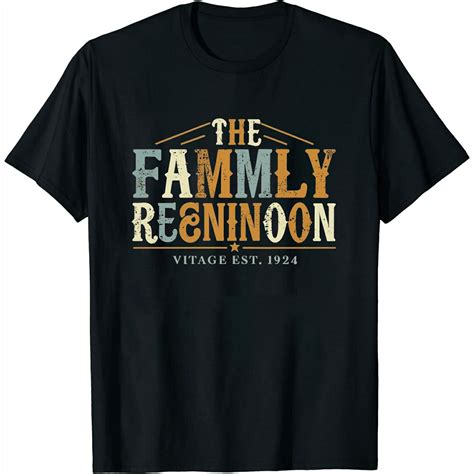 Family Reunion Meeting Families Gathering Funny Shirts Black - Walmart.com