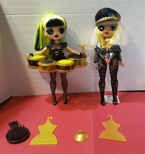 Lol Surprise Omg Rock Fame Queen And Bhad Gurl Doll And Accessories Drum Set Works Dolls And Doll