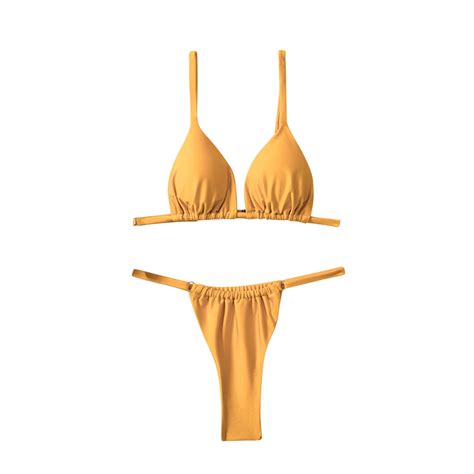 Arnsht Bikini Sets For Women Triangle Trendy Womens 2 Piece Cheeky Bikini Soft Comfortable