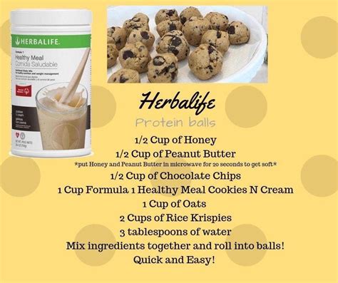 Chocolate Chip Herbalife Protein Bites Recipe Artofit