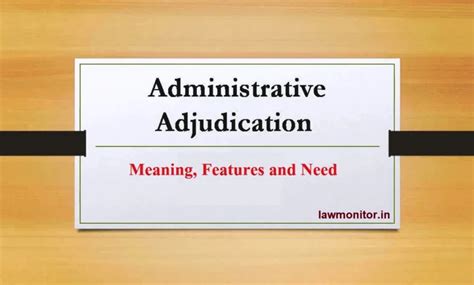 Administrative Adjudication And Administrative Decision Making Meaning