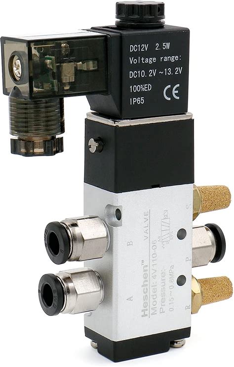 Heschen Elettrovalvola A Solenoide Pneumatica Elettrica 4V110 06 12VDC