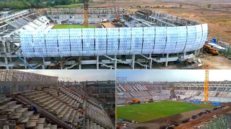 Cakepfacade Makin Mirip Jis Tribun Terbentuk Update Stadion Gelora