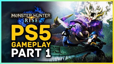 Monster Hunter Rise PS5 Gameplay Walkthrough Part 1 YouTube