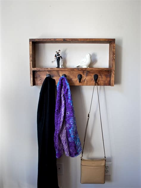 This Rustic Coat Rack And Shelf Adds Great Character To Any Entryway Or