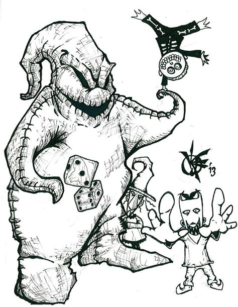 Oogie Boogie Coloring Pages - Coloring Home