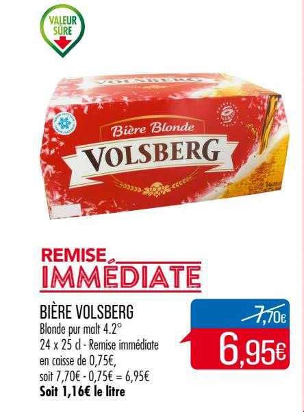 Promo Bi Re Volberg Blonde Pur Malt Chez Match Icatalogue Fr
