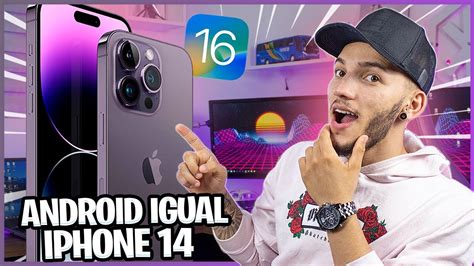 100 IGUAL Como Deixar O CELULAR Android Igual Ao IPHONE 14 IOS16