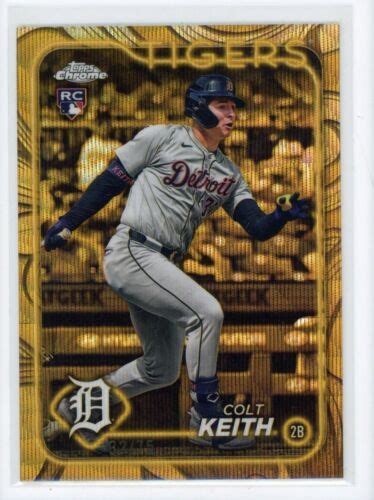 Topps Gilded Gold Wave Colt Keith Rc Rookie Ebay