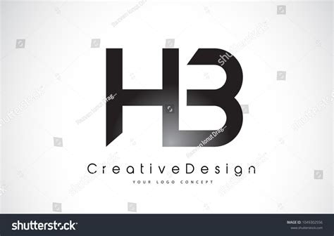 Hb H B Letter Logo Design Stock Vector (Royalty Free) 1049302556 ...