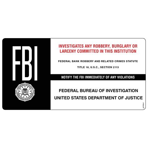 Ultimate Crime Deterrent: FBI Warning Sticker! | GetBranded.com
