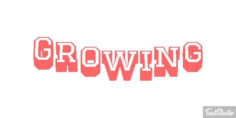 Growing Word Animated  Logo Designs