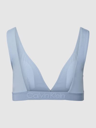 Calvin Klein Underwear Bikini Oberteil Mit Label Detail Hellblau Online Kaufen