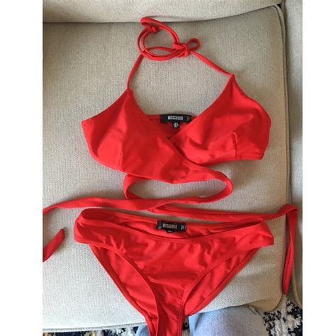 Missguided Swim Red Missguided Twopiece Bikini Poshmark