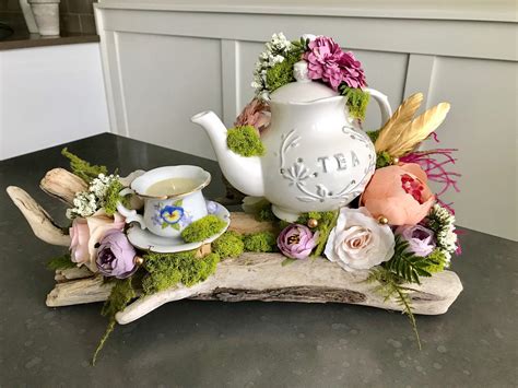 Boho Tea Party Candle Centerpiece Boho Baby Wedding Decor Baby