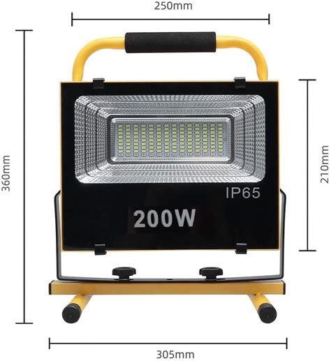 Foco Led Emergencia Portatil 200w Recargable 12 220v Tienda Led