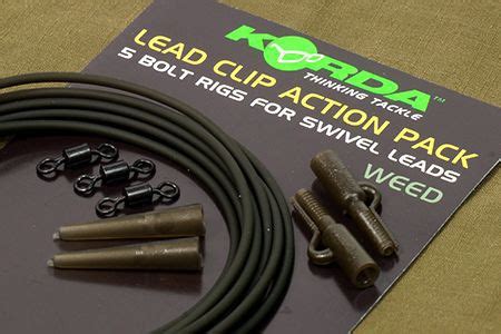 Korda Lead Clip Action Pack Clay Gravel Silt Weed Spletna ribiška