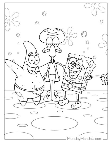 Spongebob Squarepants Coloring Pages Free Printable