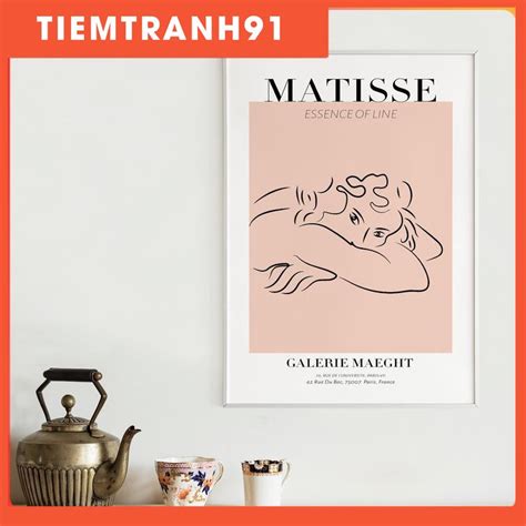 Tranh treo tường Tranh Henri Matisse Tate Modern Poster Matisse Art Exhibiton Poster Naked